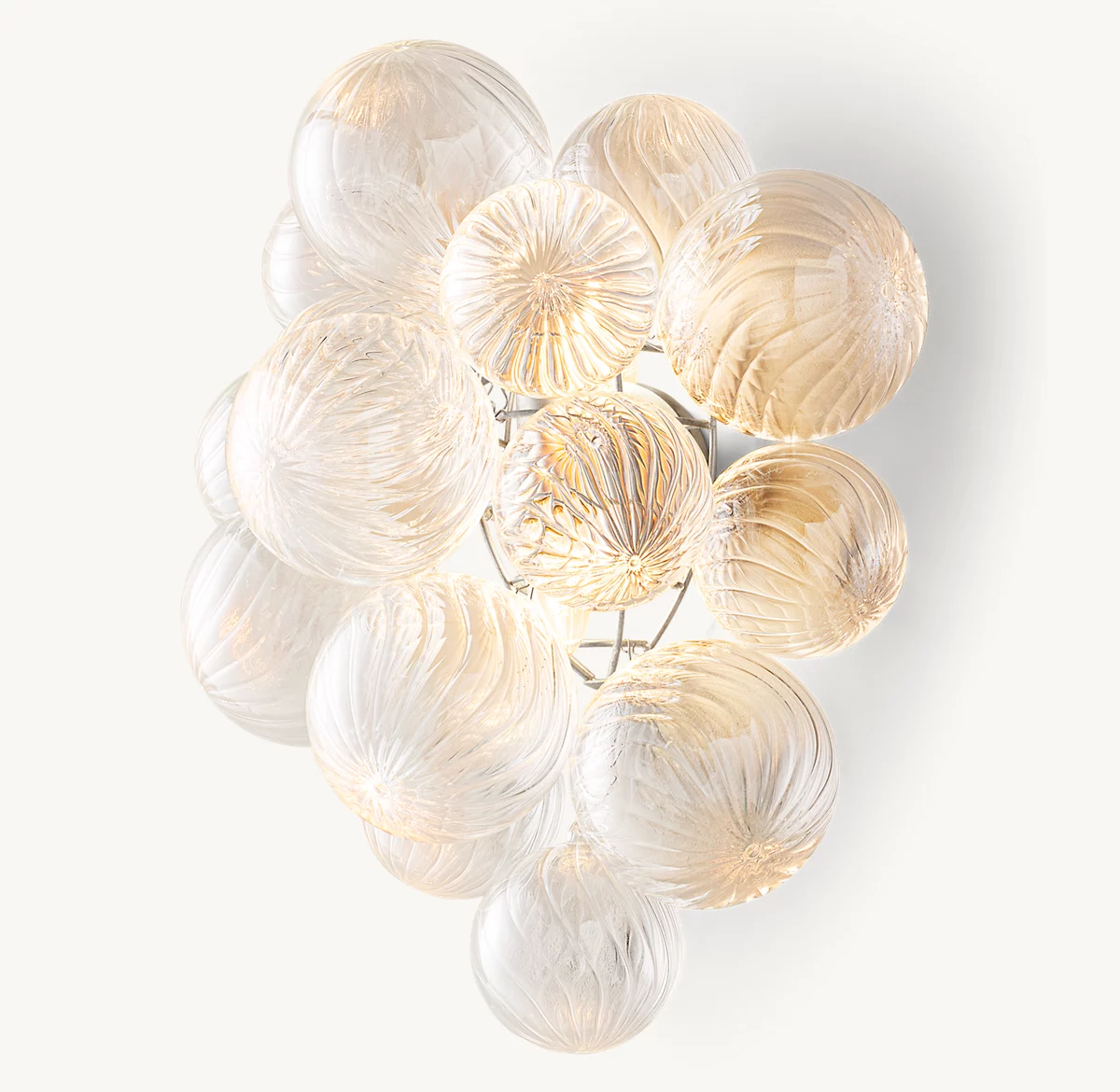 TALIA SCONCE - Burnished Silver Leaf