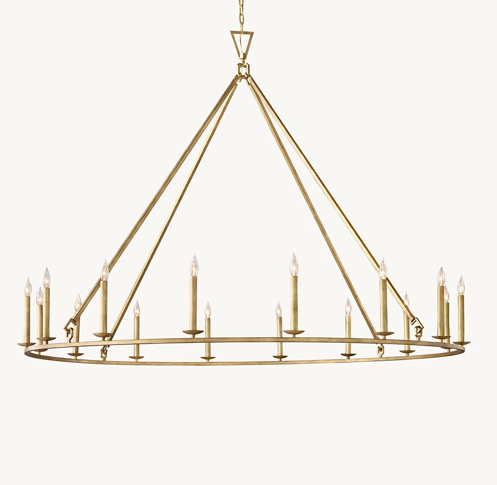 19TH C. ENGLISH OPENWORK ROUND CHANDELIER 72