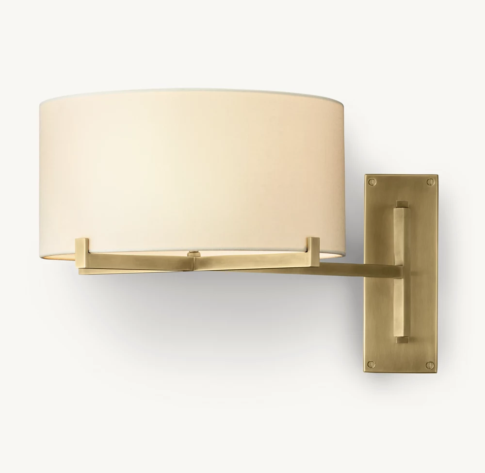 PAUILLAC DRUM SHADE SWING-ARM SCONCE - Image 3