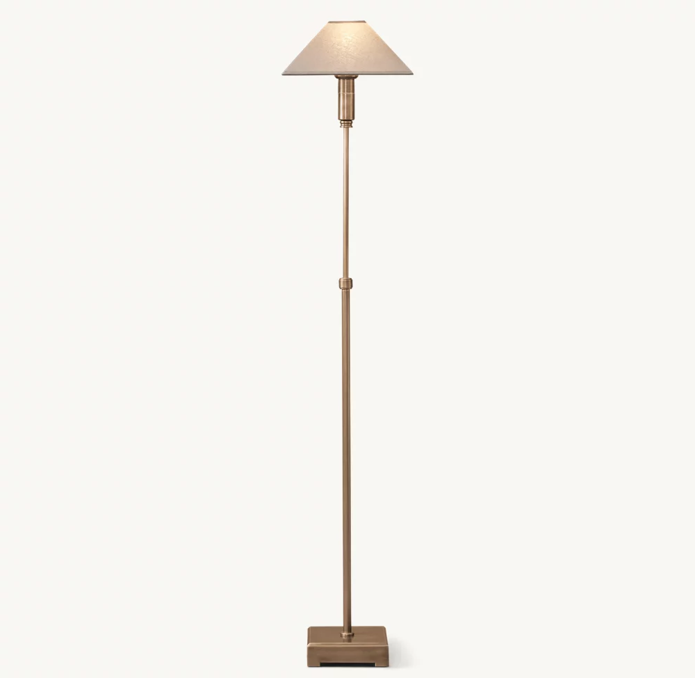 PYRAMID LINEN SHADE TELESCOPING FLOOR LAMP - Image 2