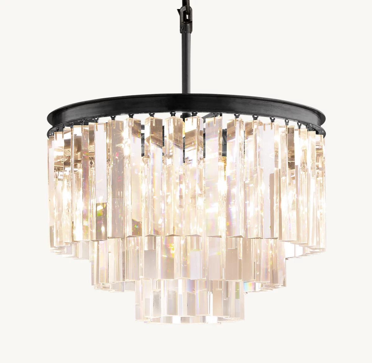 1920S ODEON ROUND CHANDELIER 20