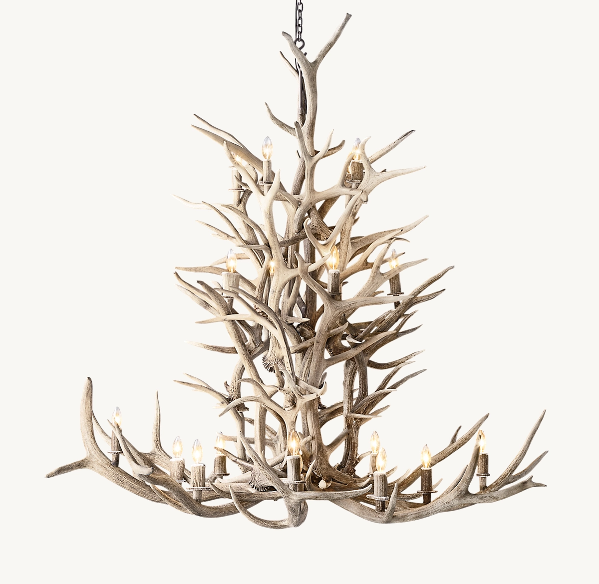 NATURAL ANTLER CHANDELIER 66