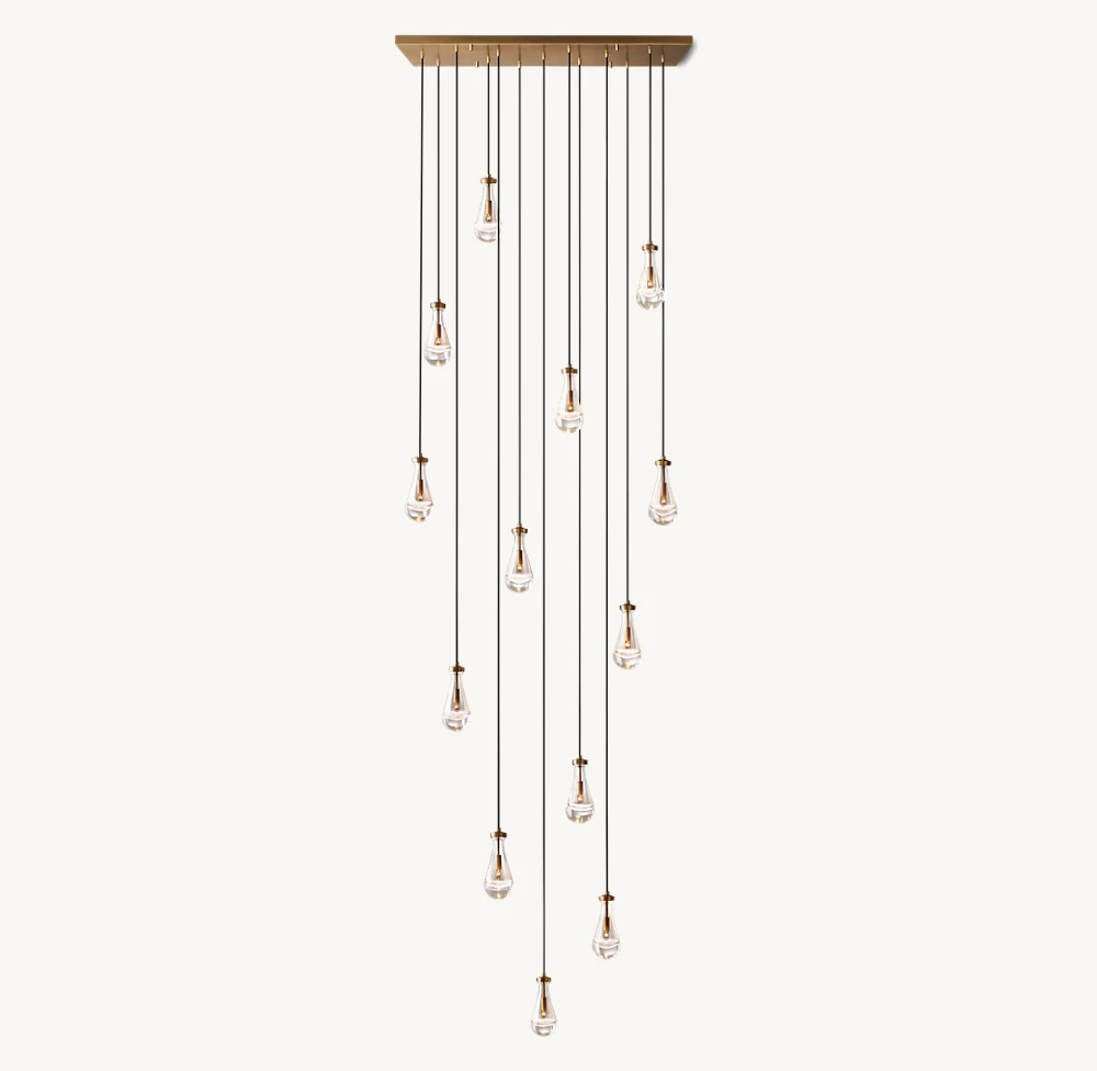 RAIN RECTANGULAR CHANDELIER 54