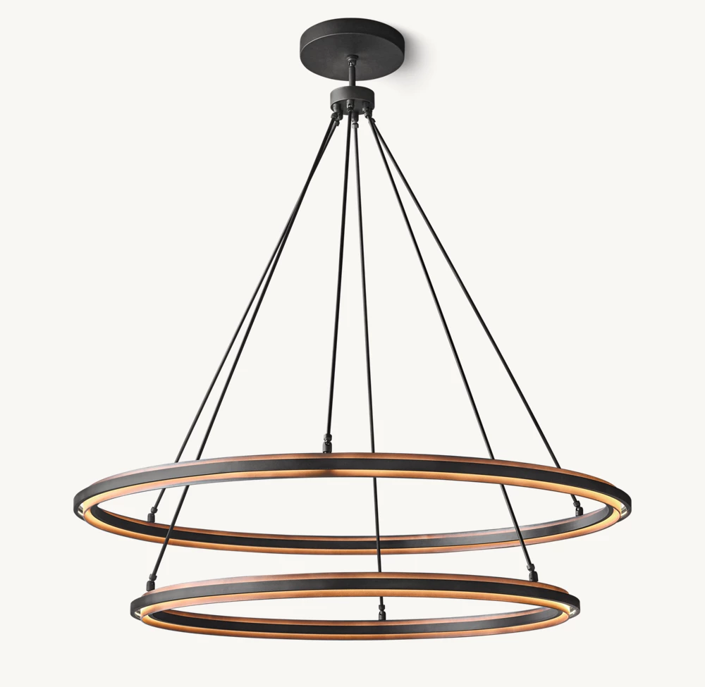 PERALTA TWO-TIER ROUND CHANDELIER 60