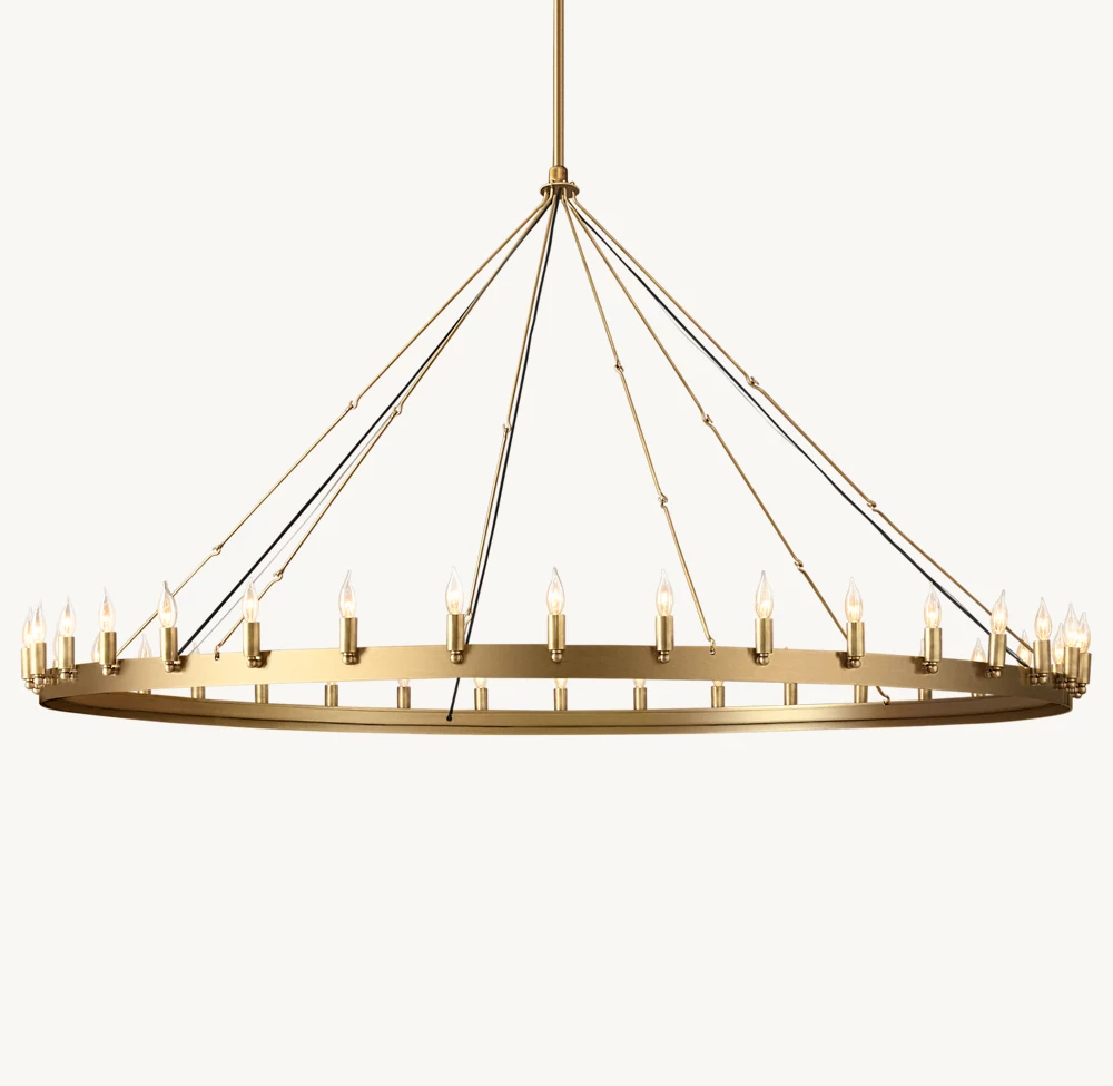CAMINO VINTAGE CANDELABRA ROUND CHANDELIER 73