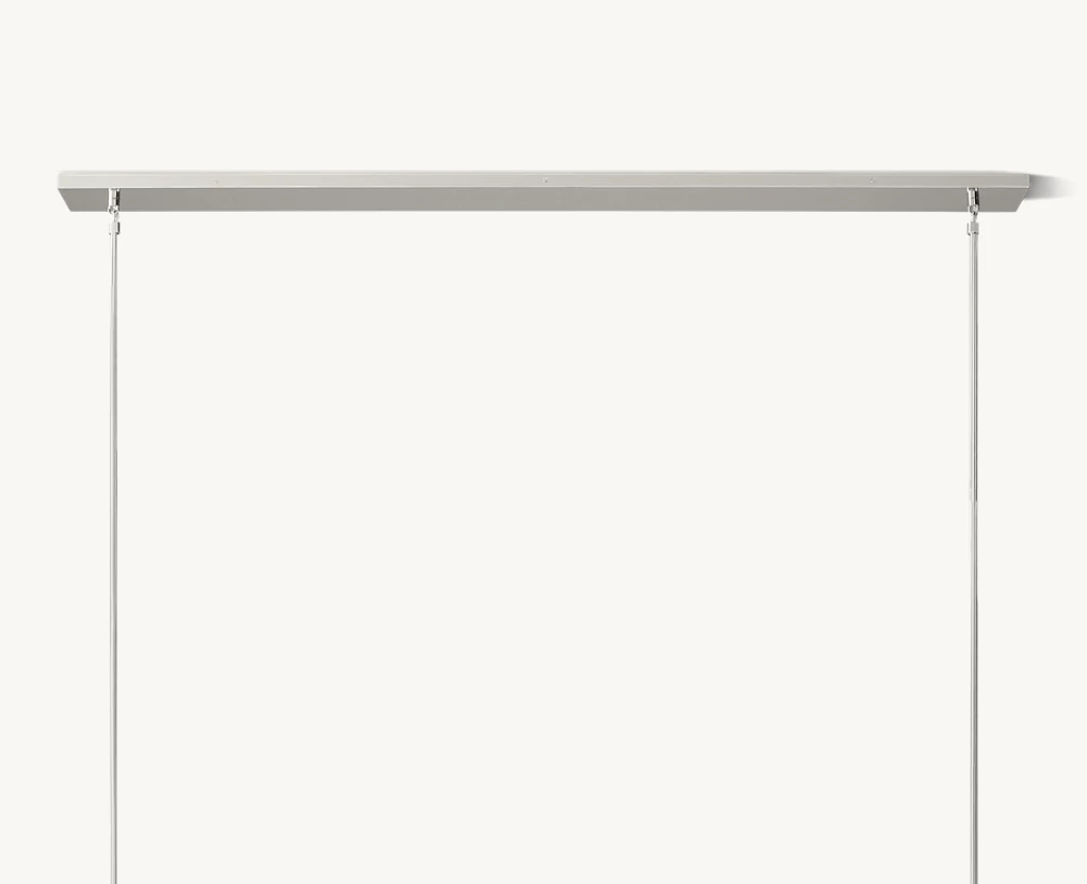 BOULE DE CRISTAL CLEAR GLASS LINEAR CHANDELIER 60