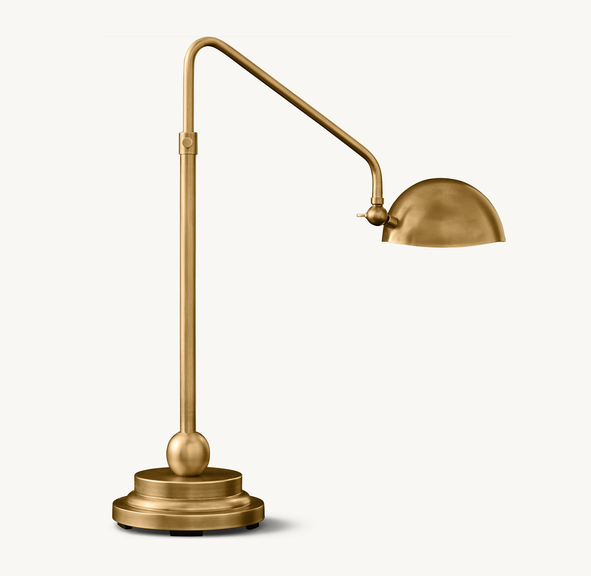 CONVESSI TASK TABLE LAMP - Lacquered Burnished Brass