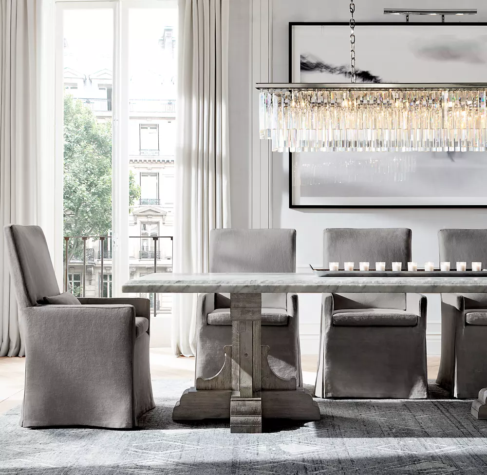 1920S ODEON RECTANGULAR CHANDELIER 72