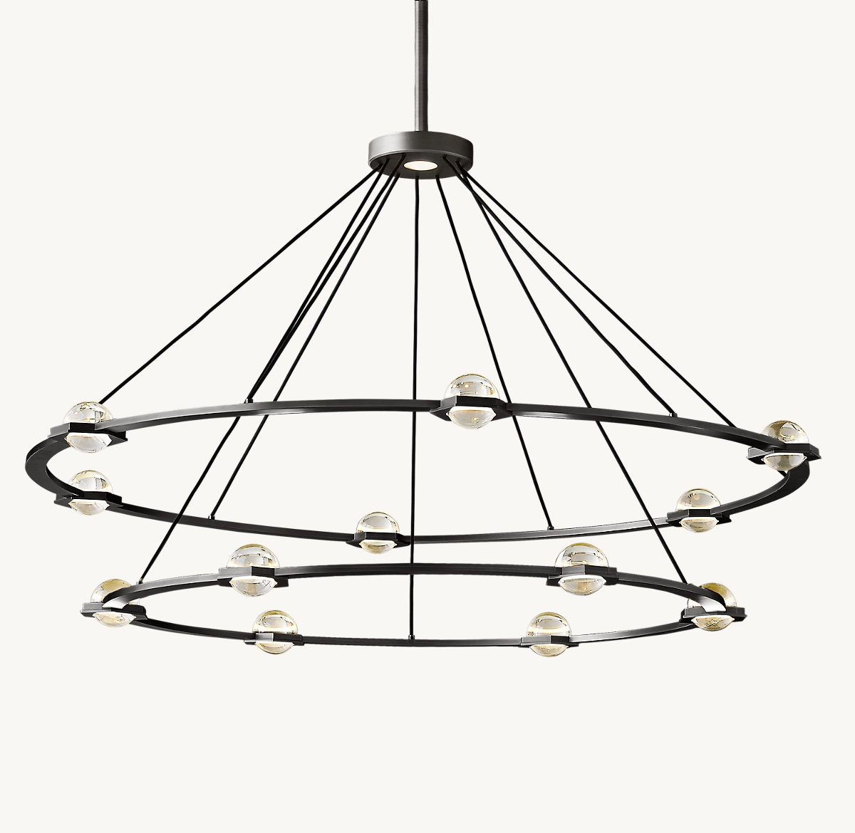 ÉCLATANT TWO-TIER ROUND CHANDELIER 60