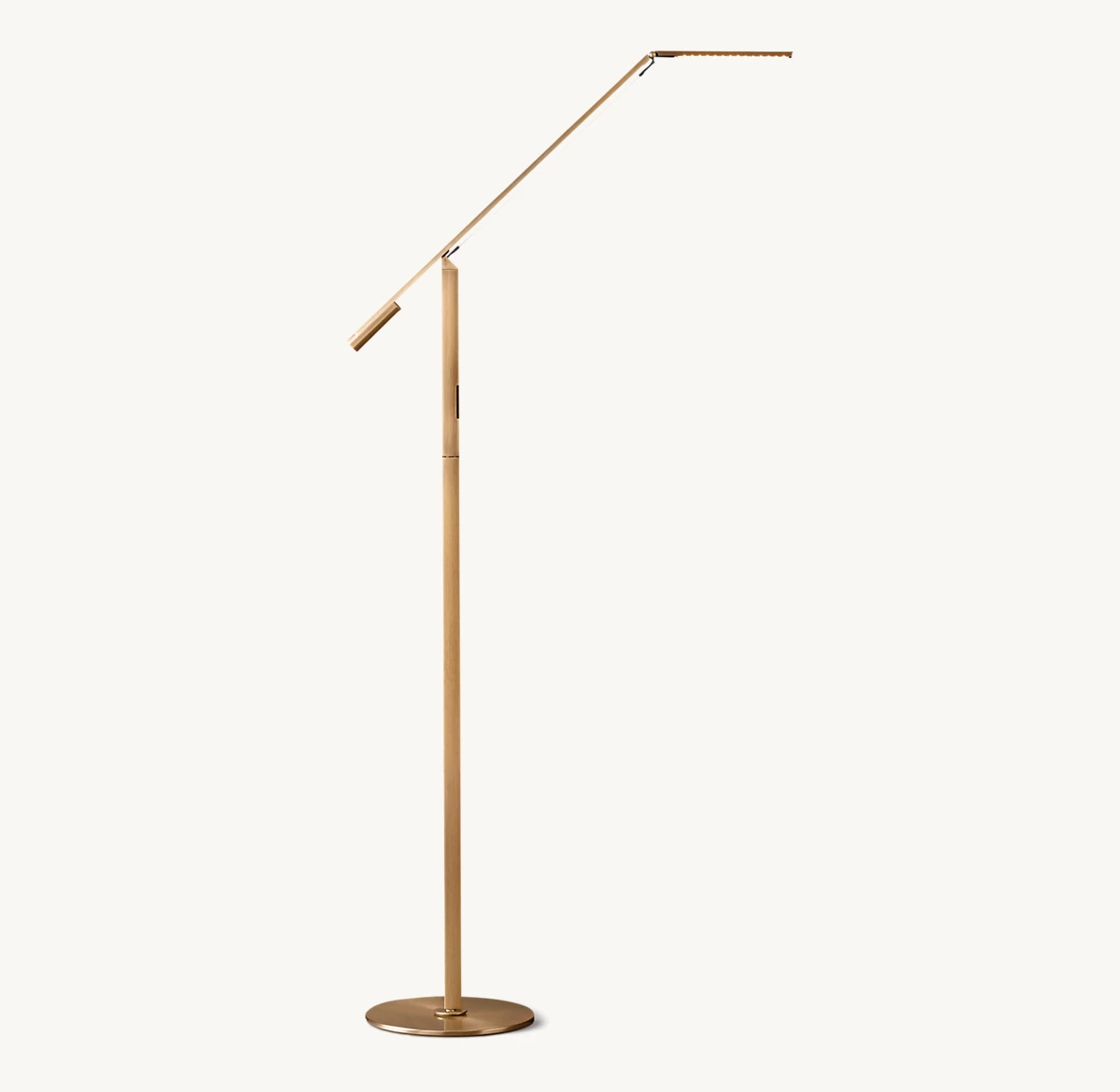 EQUO LED TASK FLOOR LAMP - Lacquered Burnished Brass