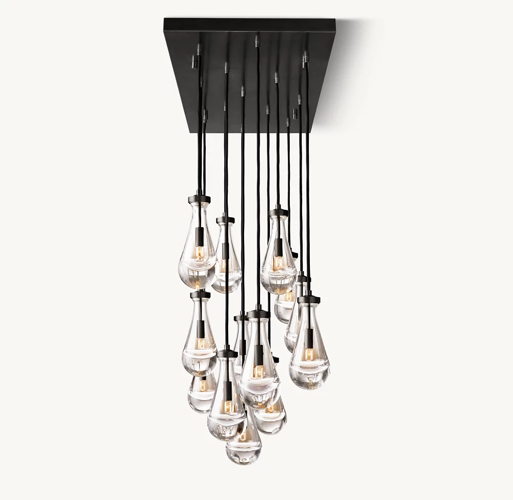 RAIN RECTANGULAR CHANDELIER 54