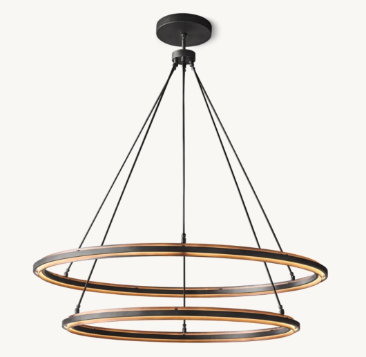PERALTA TWO-TIER ROUND CHANDELIER 60