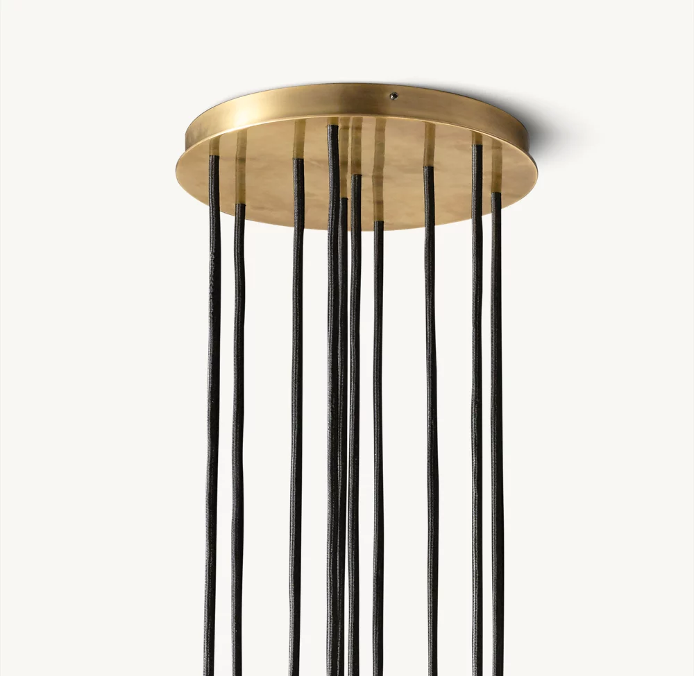 BOULE DE CRISTAL CLEAR GLASS ROUND CLUSTER CHANDELIER 14