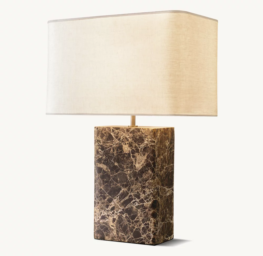 Tallado Emperador Rectangular Table Lamp - Image 3