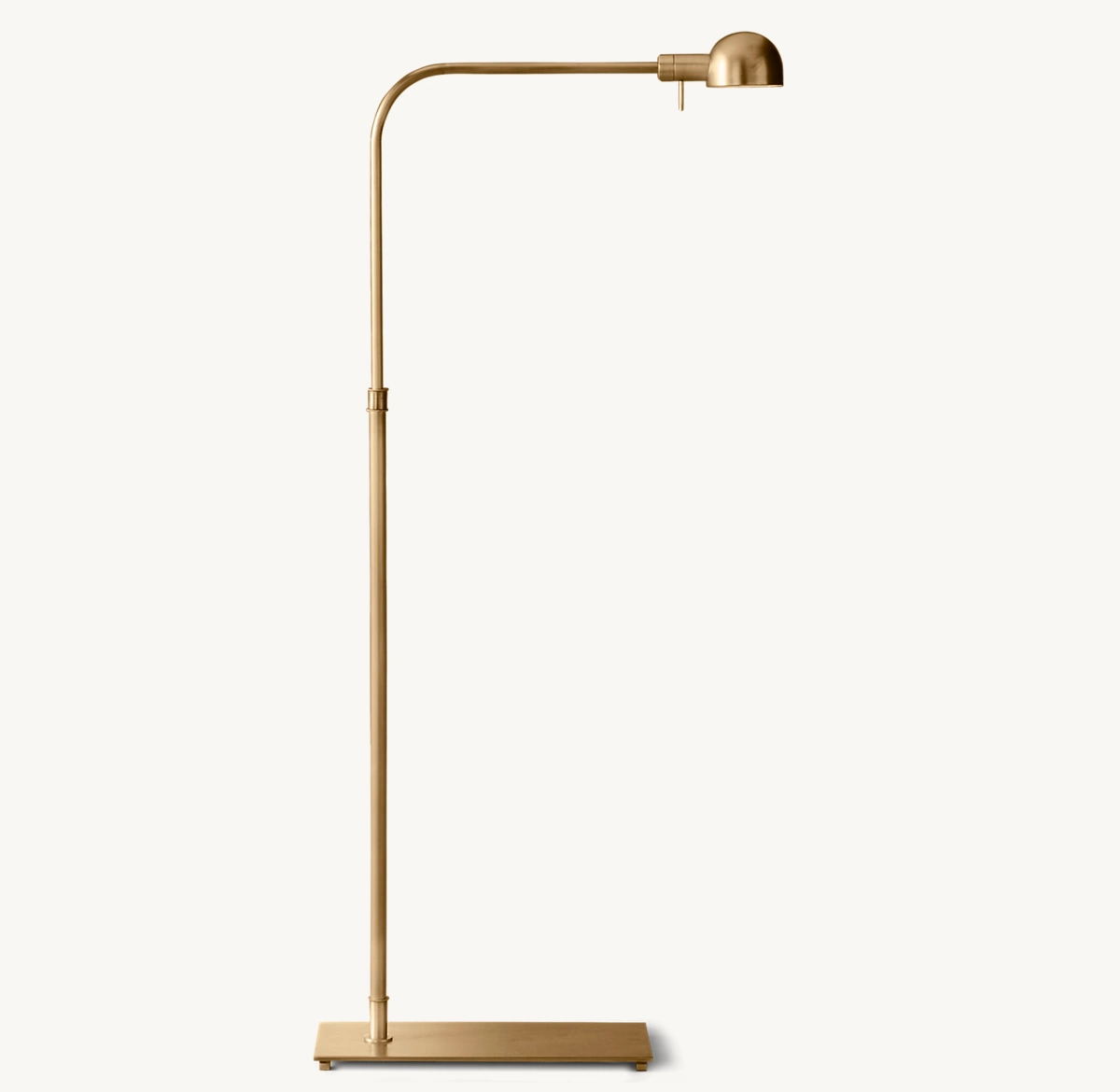 OSBORNE DOME SHADE TASK FLOOR LAMP - Lacquered Burnished Brass