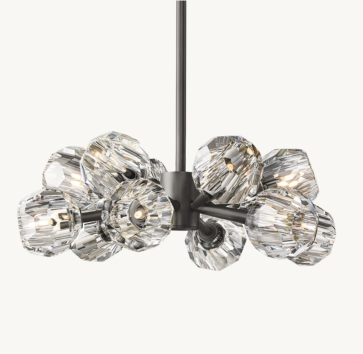 BOULE DE CRISTAL CLEAR GLASS ROUND CHANDELIER 24
