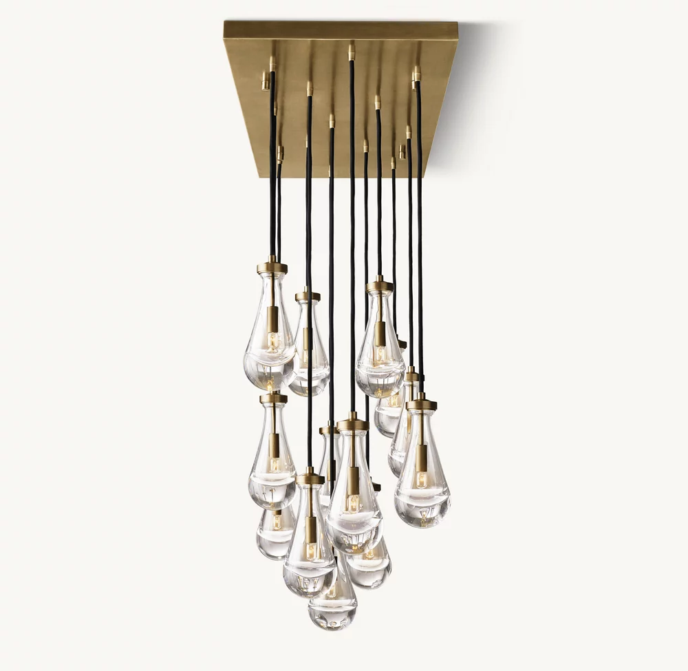 RAIN RECTANGULAR CHANDELIER 54