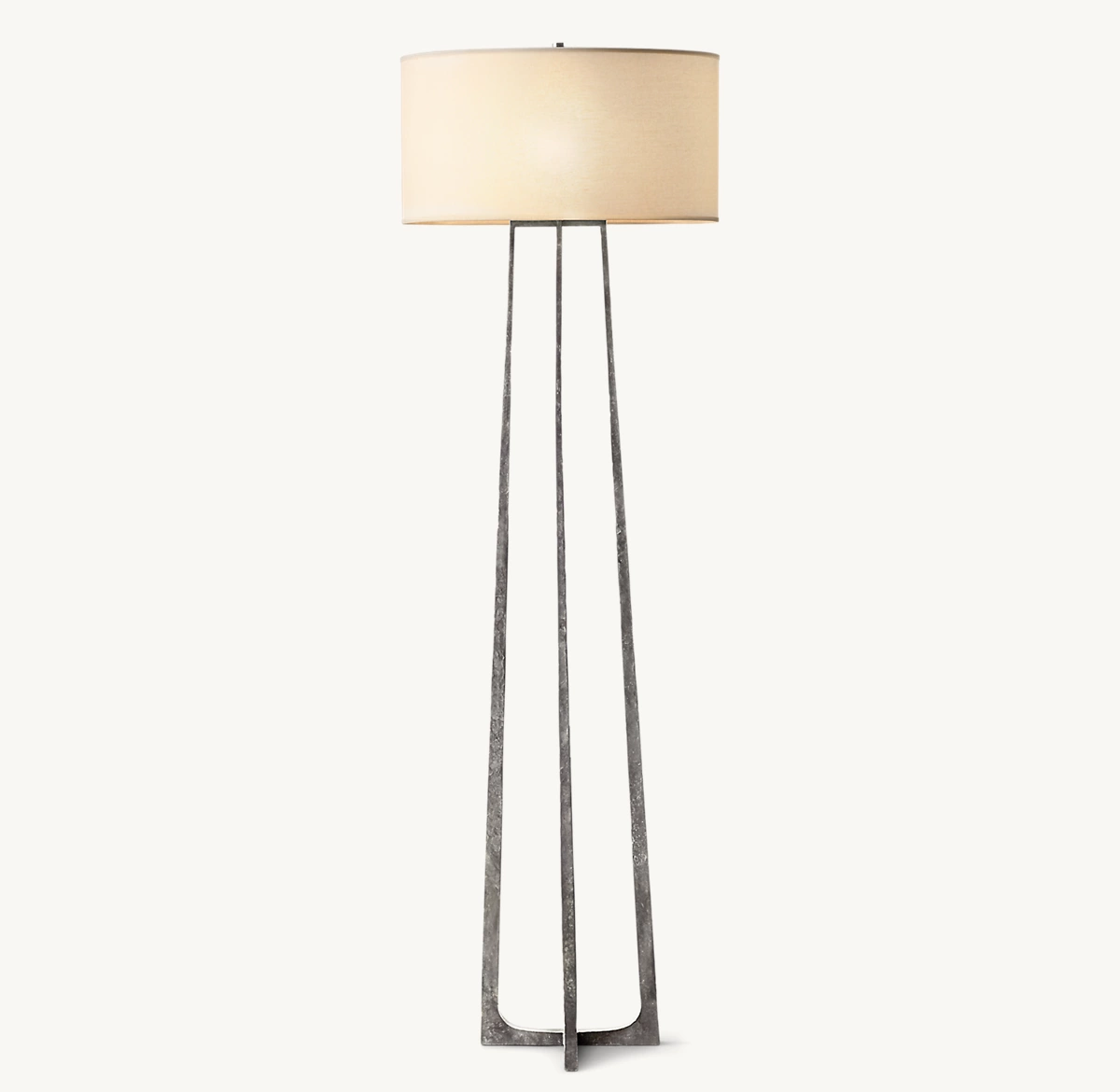 WRIGHT FLOOR LAMP - Hammered Pewter