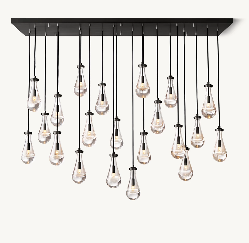 RAIN RECTANGULAR CHANDELIER 72