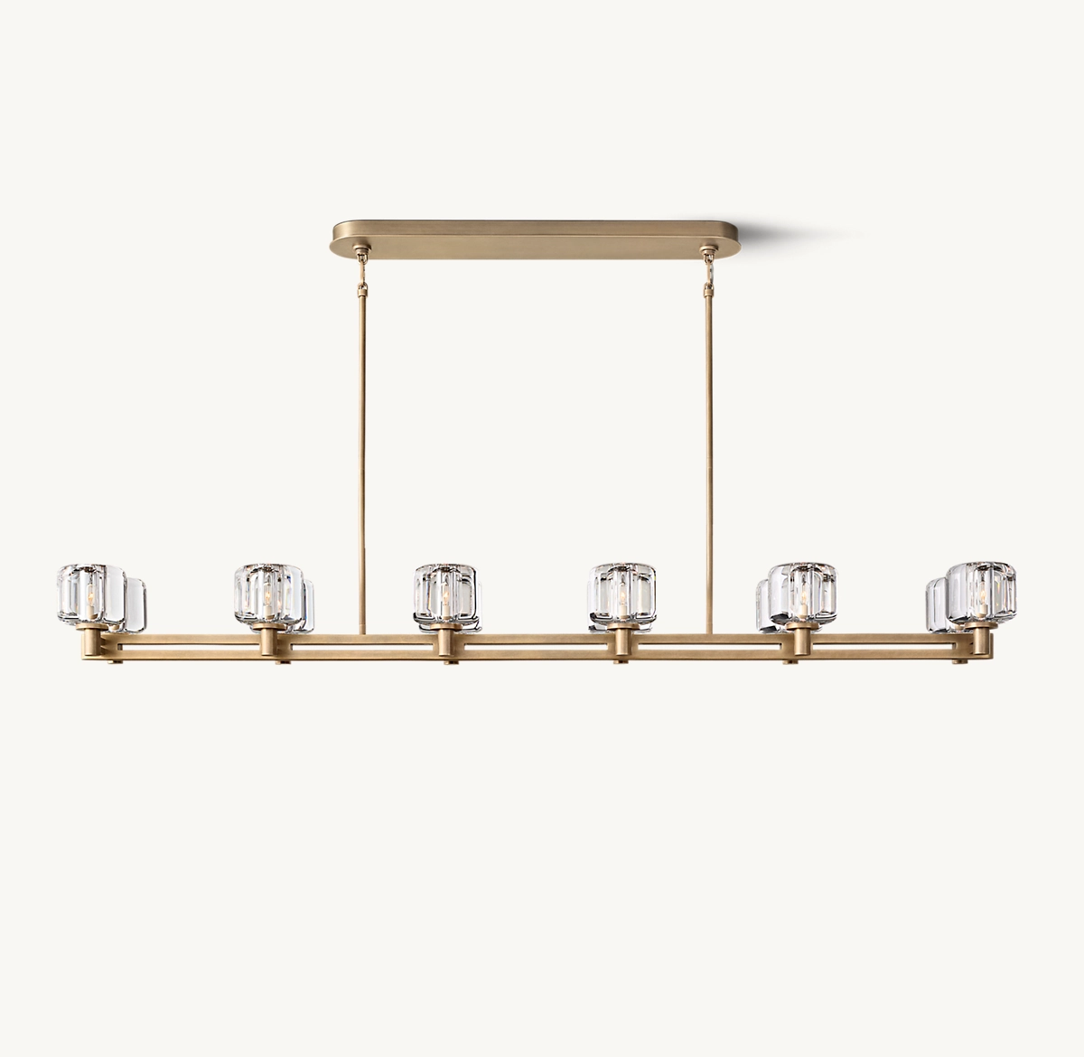 DEMARET DOUBLE LINEAR CHANDELIER 72