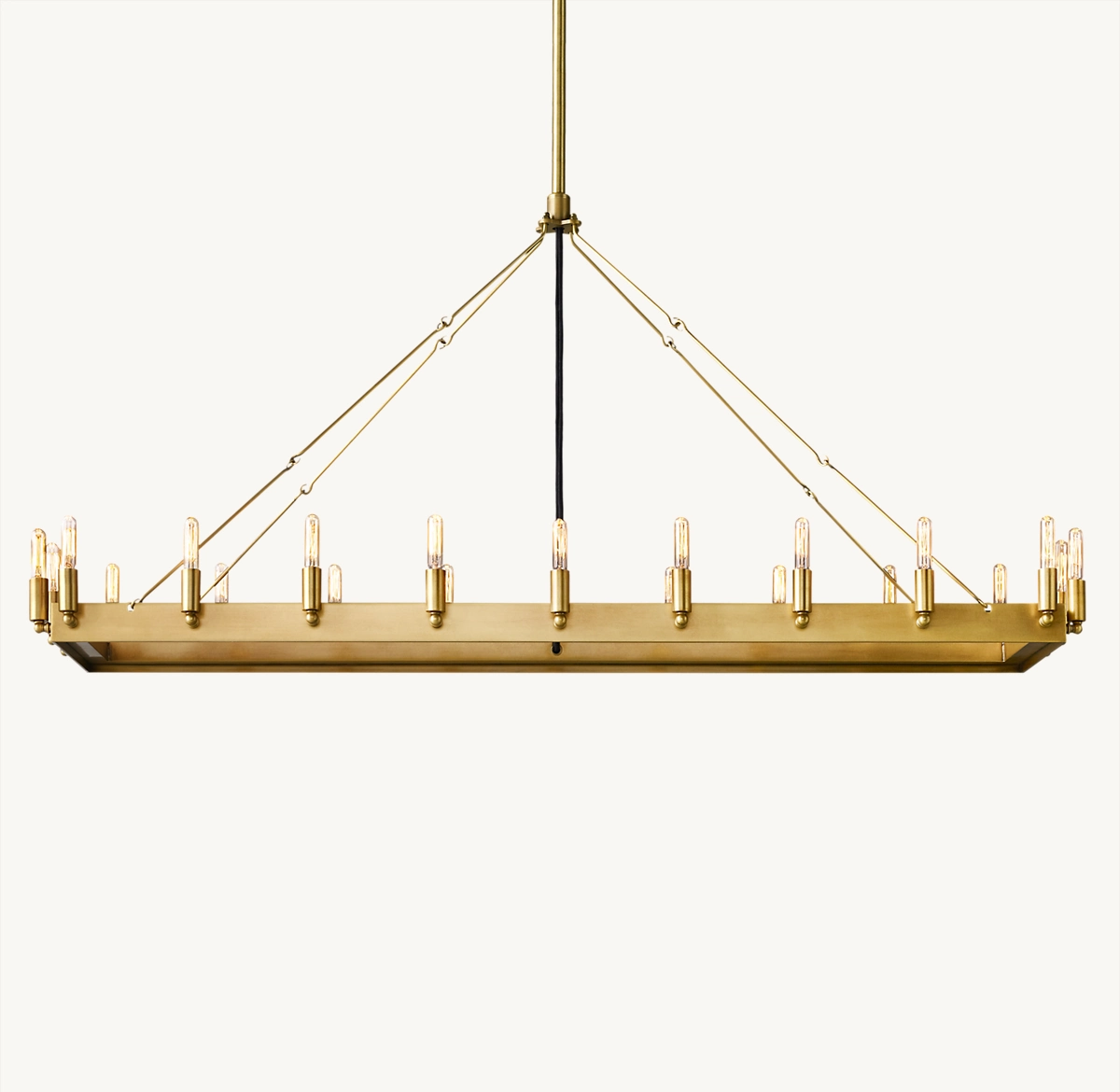 CAMINO VINTAGE FILAMENT RECTANGULAR CHANDELIER 52