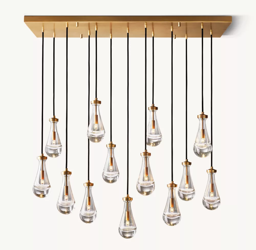 RAIN RECTANGULAR CHANDELIER 54