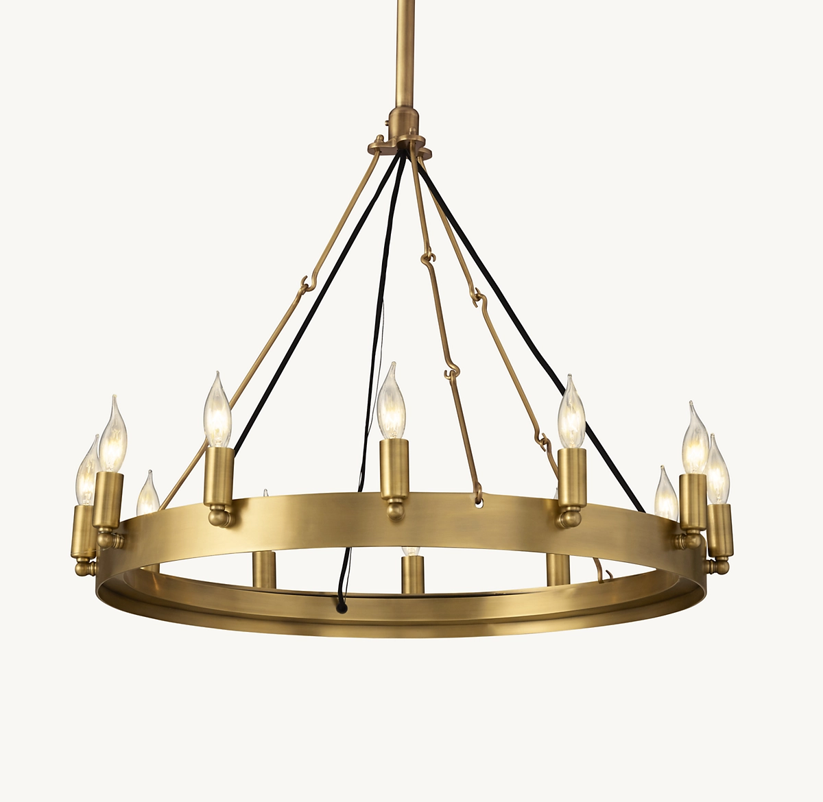 CAMINO VINTAGE CANDELABRA ROUND CHANDELIER 26