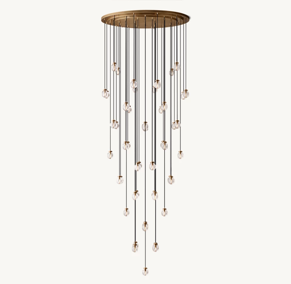 PEARL ROUND CHANDELIER 60