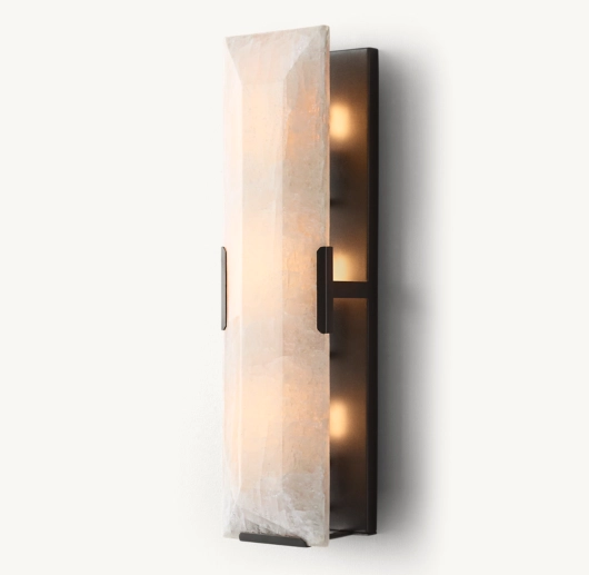 HARLOW CALCITE LINEAR SCONCE