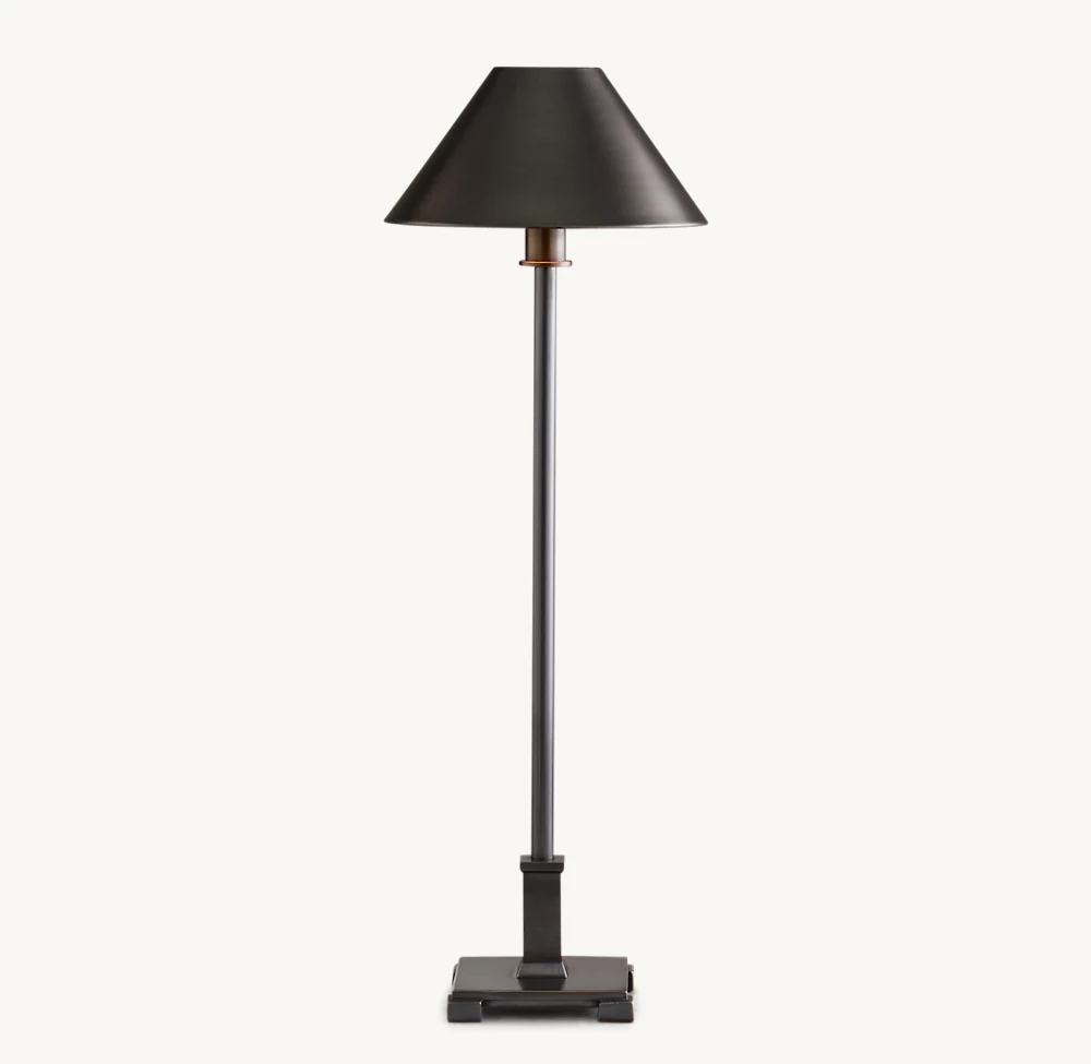 PETITE CANDLESTICK METAL SHADE TABLE LAMP - Image 5