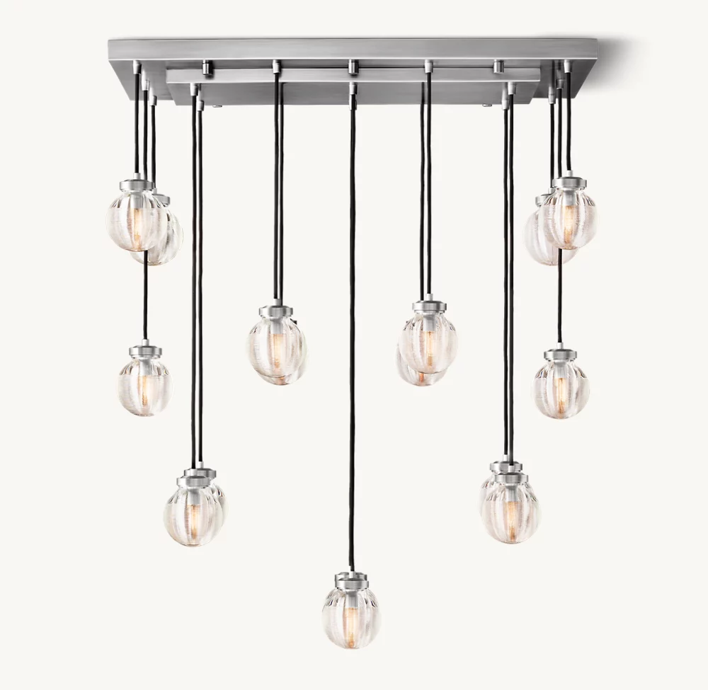 PEARL RECTANGULAR CHANDELIER 36