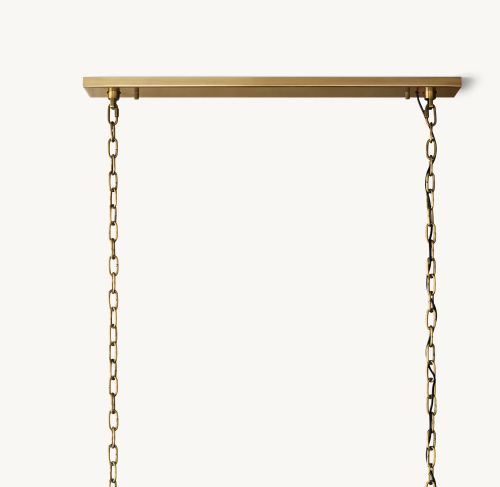 HARLOW CALCITE RECTANGULAR CHANDELIER 62