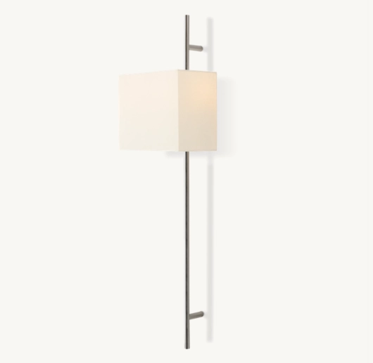VELA OCTAGONAL BAR SCONCE - RECTANGULAR SHADE