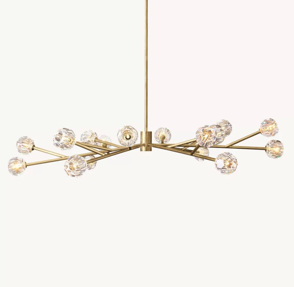 BOULE DE CRISTAL CLEAR GLASS ROUND CHANDELIER 72
