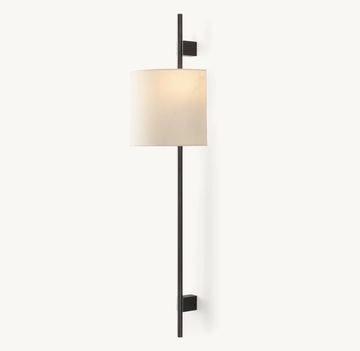 VELA ROUND BAR SCONCE - ROUND SHADE - Bronze