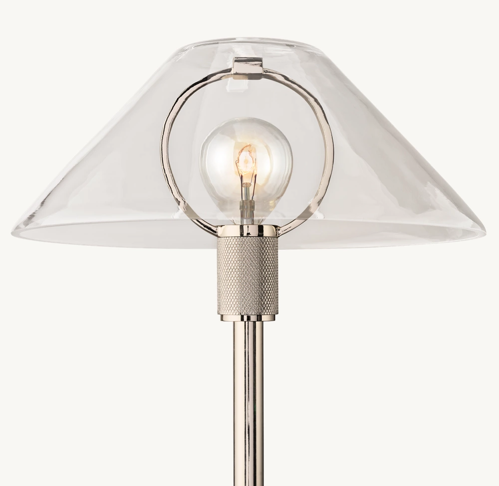 UTILITAIRE GLASS SHADE TABLE LAMP - Image 1