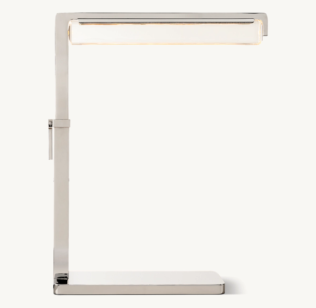 Audubon Crystal Task Table Lamp - Polished Nickel