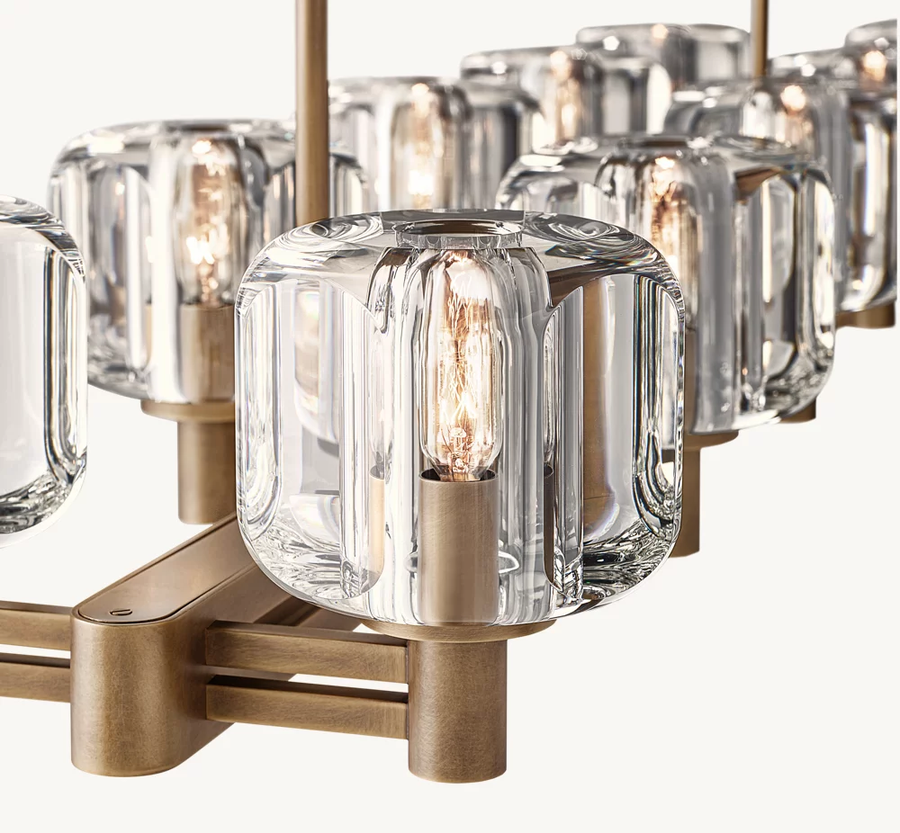 DEMARET DOUBLE LINEAR CHANDELIER 54