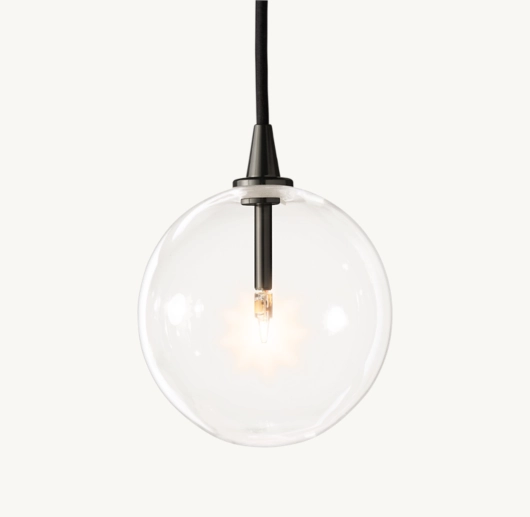 GLASS GLOBE MOBILE PENDANT