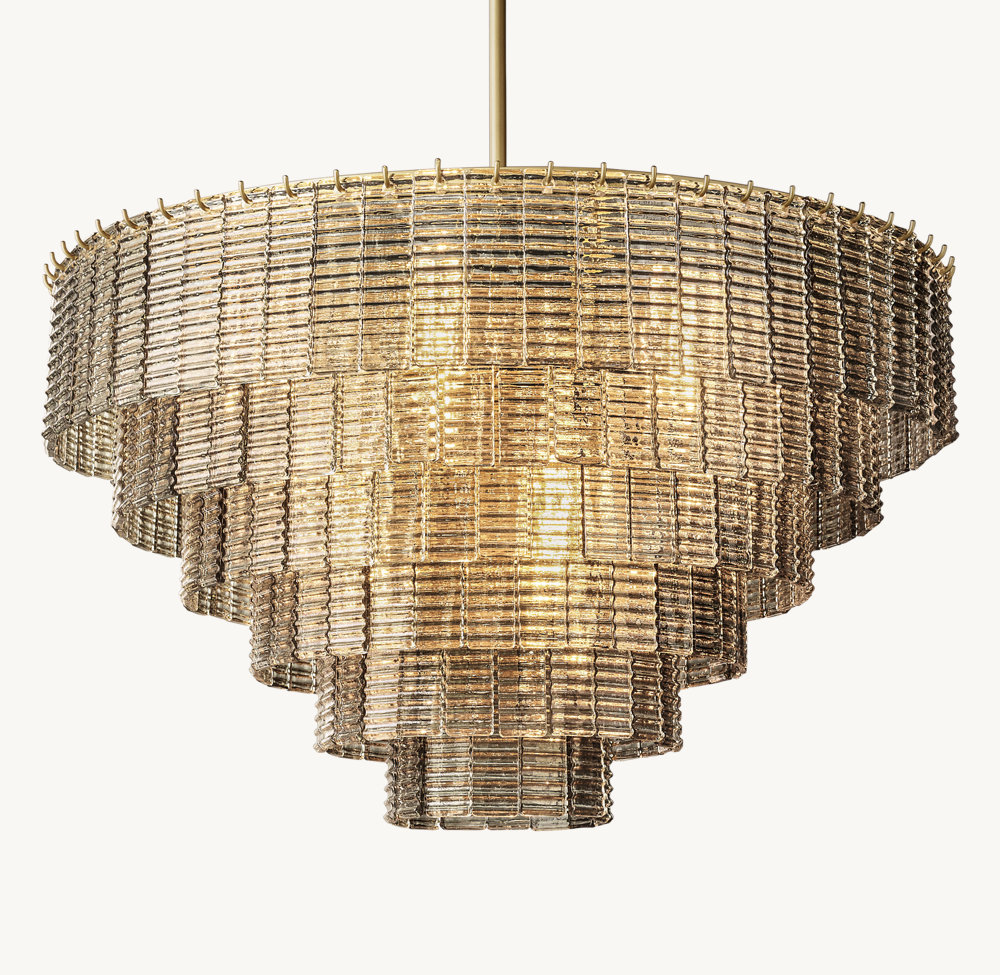SIRENE SMOKE GLASS ROUND CHANDELIER 41