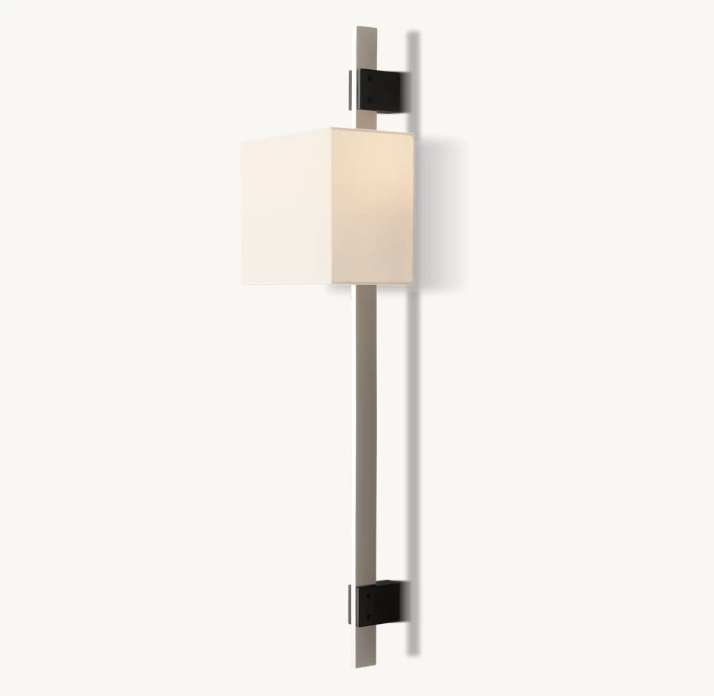 VELA RECTANGULAR BAR SCONCE - RECTANGULAR SHADE - Image 5