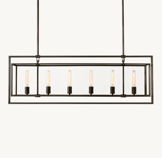 BECKMAN RECTANGULAR CHANDELIER 54