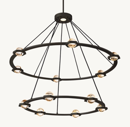 ÉCLATANT TWO-TIER ROUND CHANDELIER 48