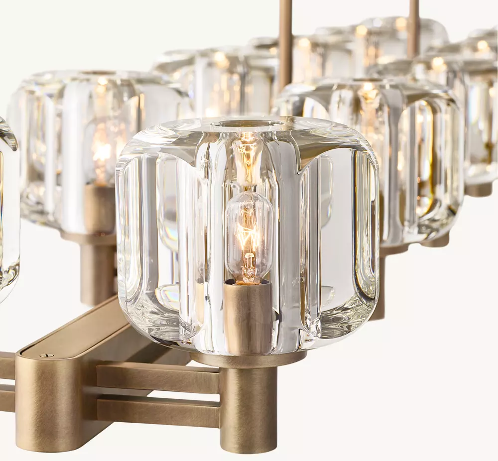 DEMARET DOUBLE LINEAR CHANDELIER 72