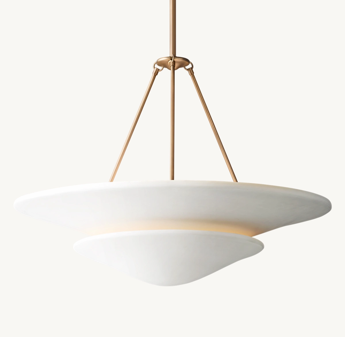 FIORI CHAIN PENDANT - Vintage Brass