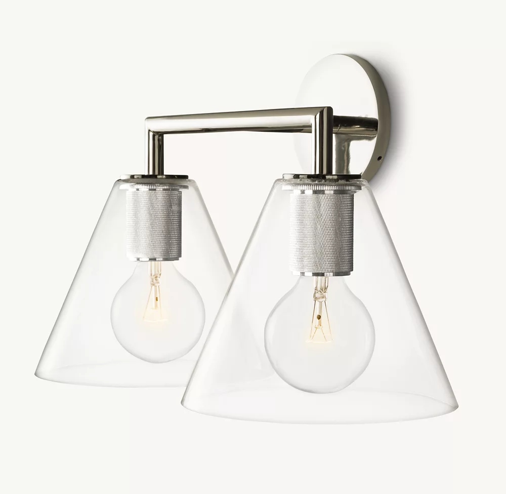 UTILITAIRE FUNNEL SHADE DOUBLE SCONCE - Image 3