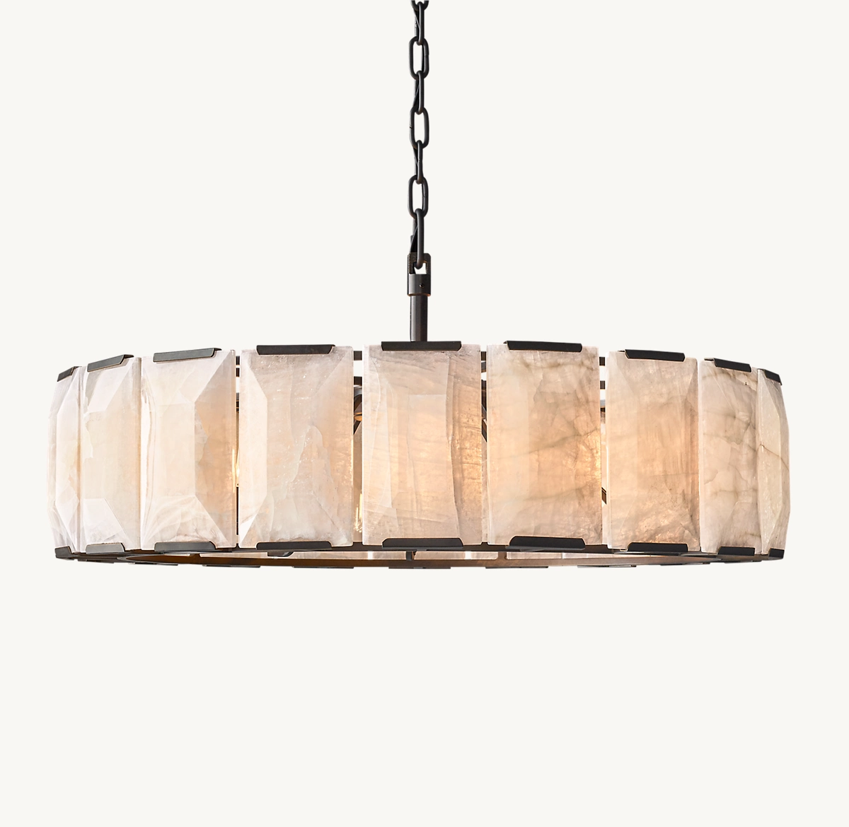 HARLOW CALCITE ROUND CHANDELIER 43
