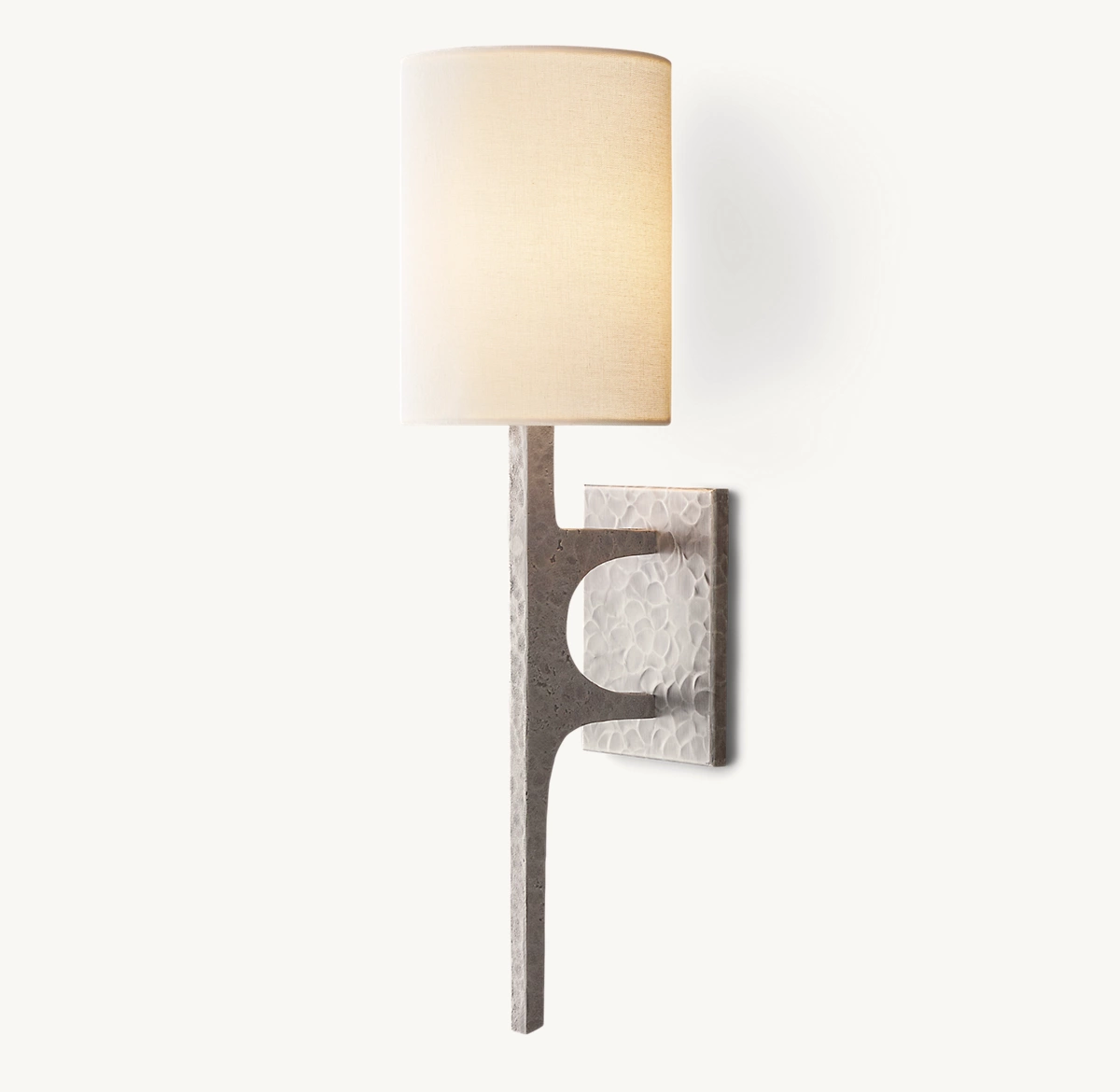 WRIGHT SCONCE - Hammered Pewter