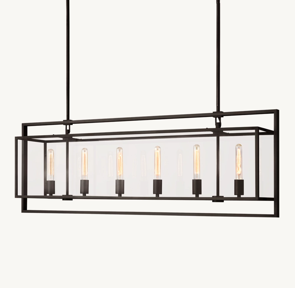 BECKMAN RECTANGULAR CHANDELIER 54