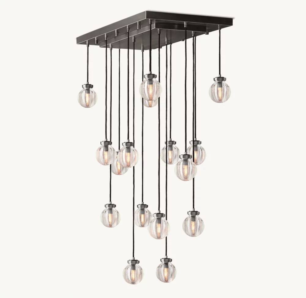 PEARL RECTANGULAR CHANDELIER 36
